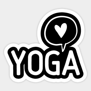 Yoga Lover I love yoga Namaste Sticker